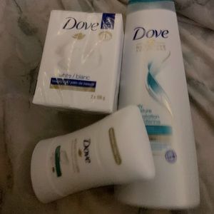 Body care products, soap, shampoo and deodorant